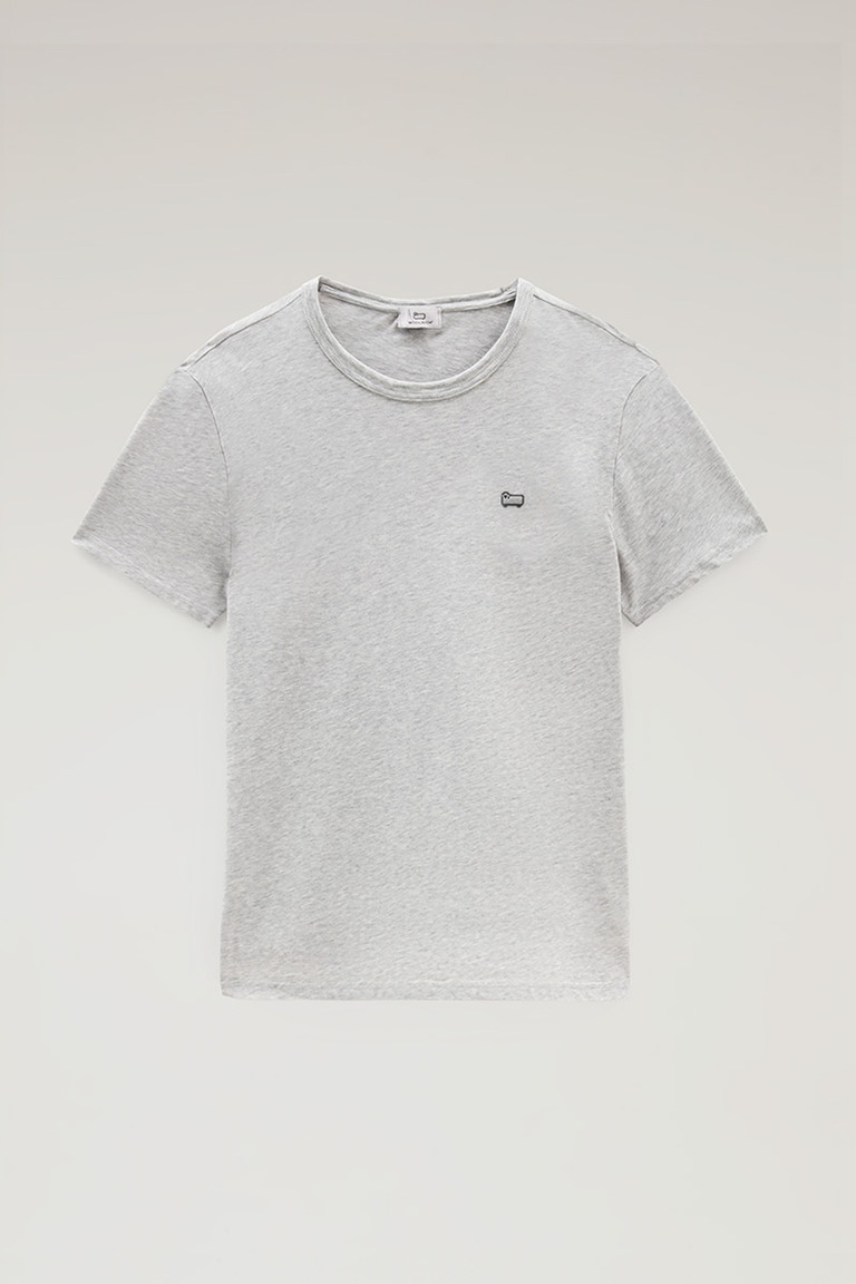 Light Grey Woolrich Organic Cotton Sheep Men's T Shirts | 3906814-WY