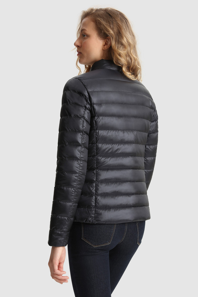 Navy Woolrich Abbie Quilted In Satin Nylon Women's Down Jackets | 2089456-OY