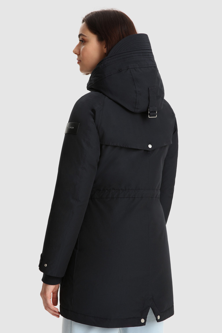 Navy Woolrich Chena With Removable Hood Women's Parka Jackets | 4930726-FH