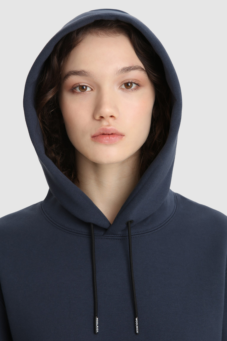 Navy Woolrich Karl Karl Hoodie Women's Sweatshirts | 8506741-RD