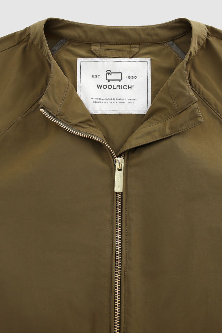 Olive Woolrich City Light Bomber With Drawstring Women's Jackets | 0538716-JC