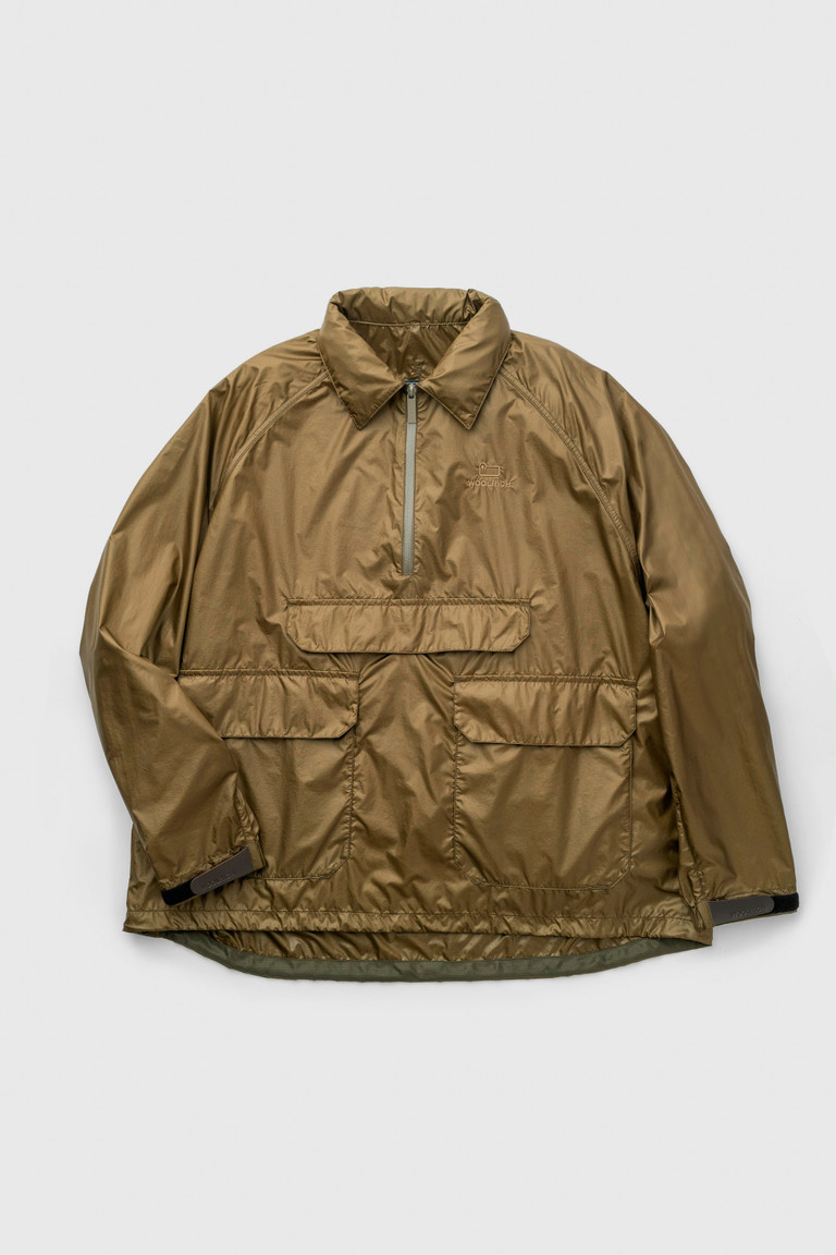 Olive Woolrich Fisherman Anorak In Pertex Quantum Men's Jackets | 8037246-JT