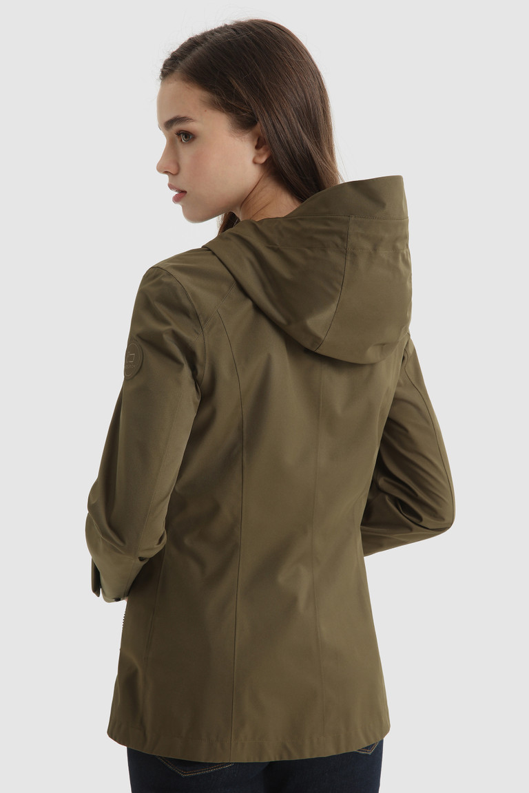 Olive Woolrich Leavitt Waterproof Women's Jackets | 2149807-CD