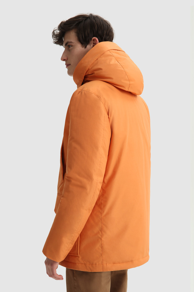 Orange Woolrich Arctic Anorak With Detachable Fur Men's Parka Jackets | 1790825-JM