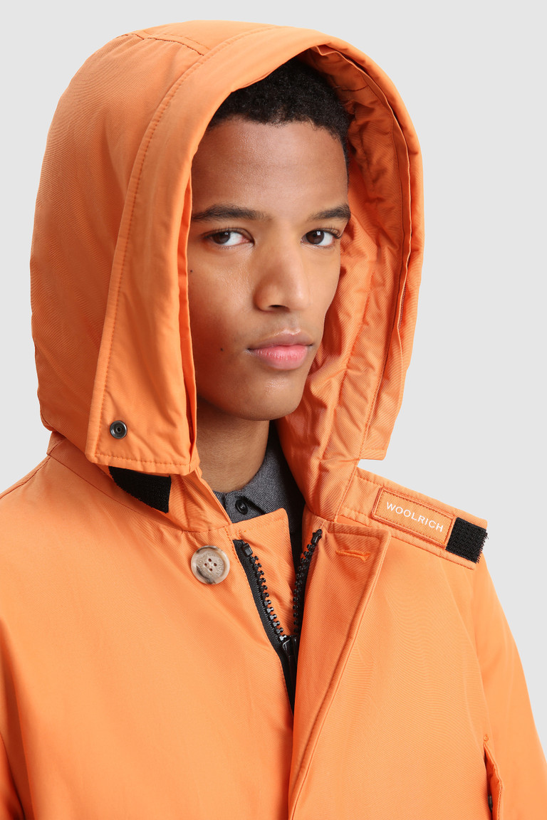 Orange Woolrich Arctic In Ramar With Detachable Fur Trim Men's Parka Jackets | 7829064-VD