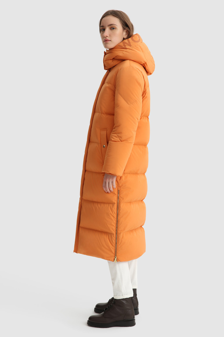 Orange Woolrich Aurora Long Women's Down Jackets | 1743628-KZ