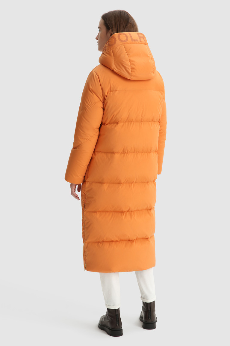 Orange Woolrich Aurora Long Women's Down Jackets | 1743628-KZ