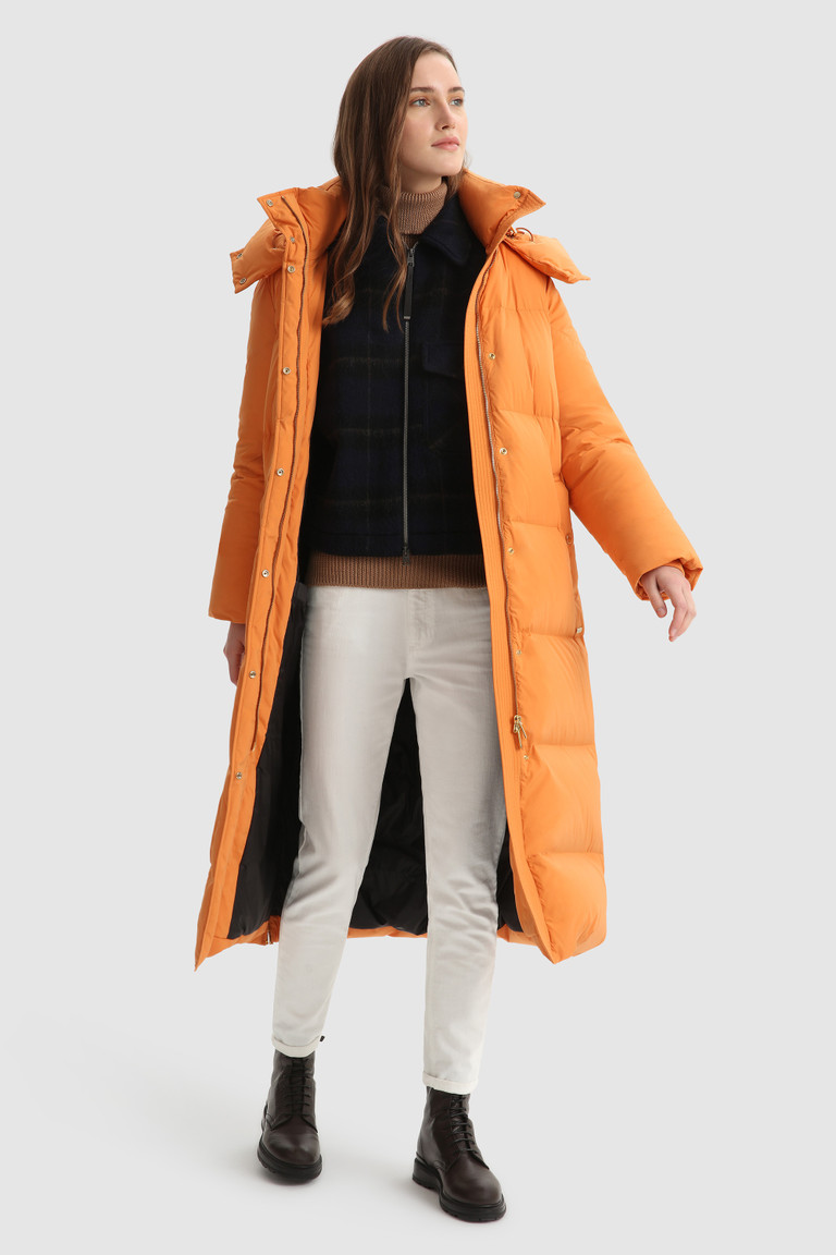 Orange Woolrich Aurora Long Women\'s Down Jackets | 1743628-KZ