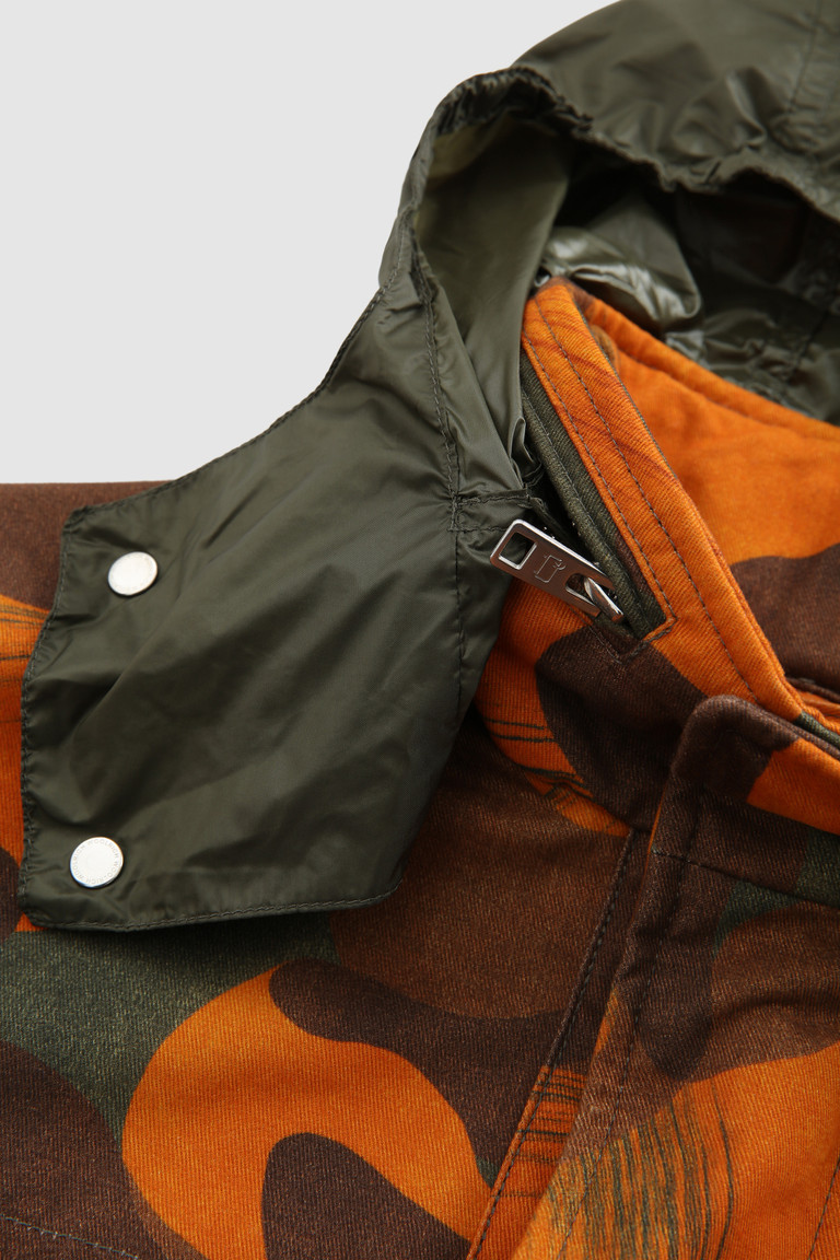 Orange Woolrich Easton Field In Camouflage Cotton Men's Jackets | 2560739-GZ