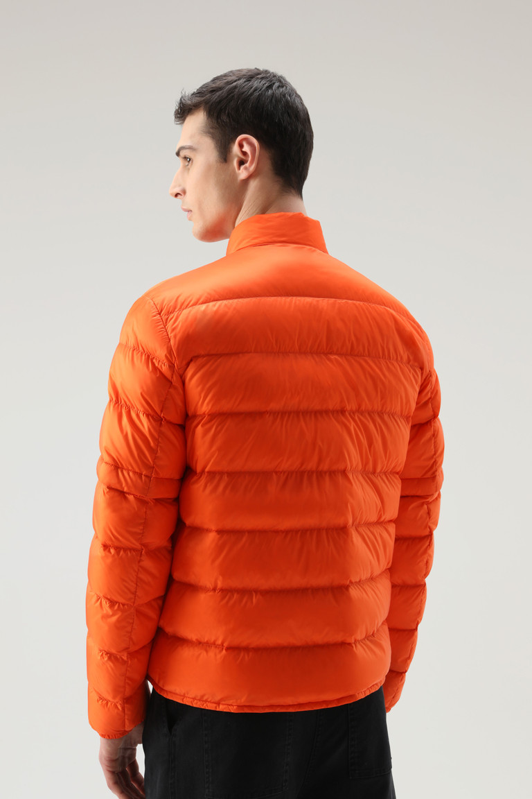 Orange Woolrich Recycled Nylon With Detachable Sleeves Men's Down Jackets | 3592867-KE