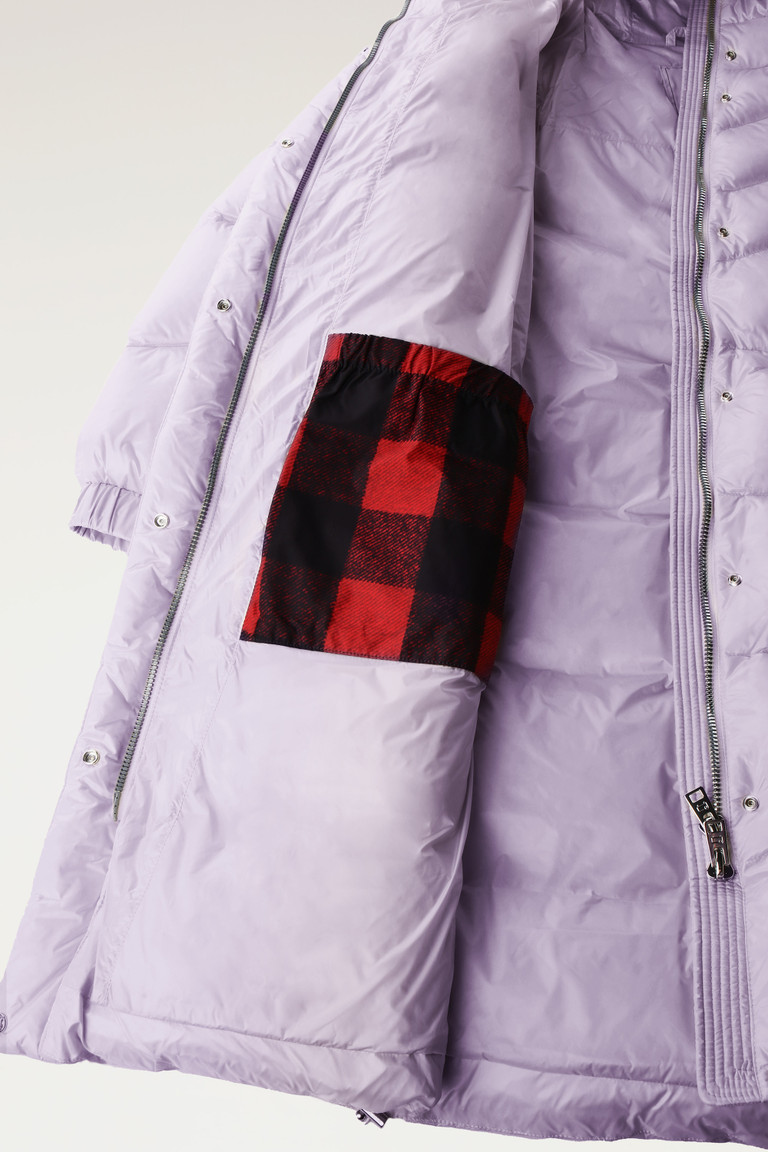 Purple Woolrich Aliquippa Silky Long With A Drawstring Waist Women's Down Jackets | 4981052-HP