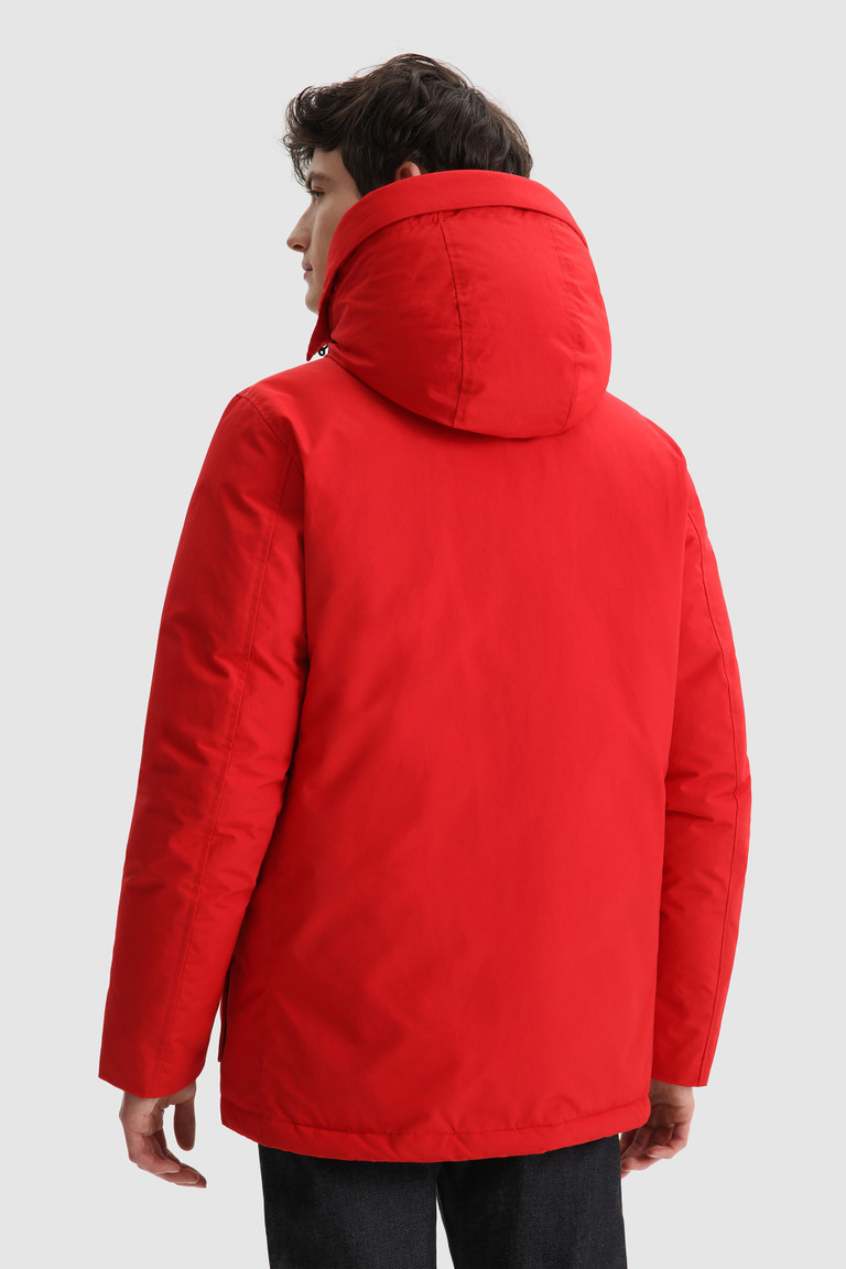 Red Woolrich Arctic Anorak With Detachable Fur Men's Parka Jackets | 1372859-ZX