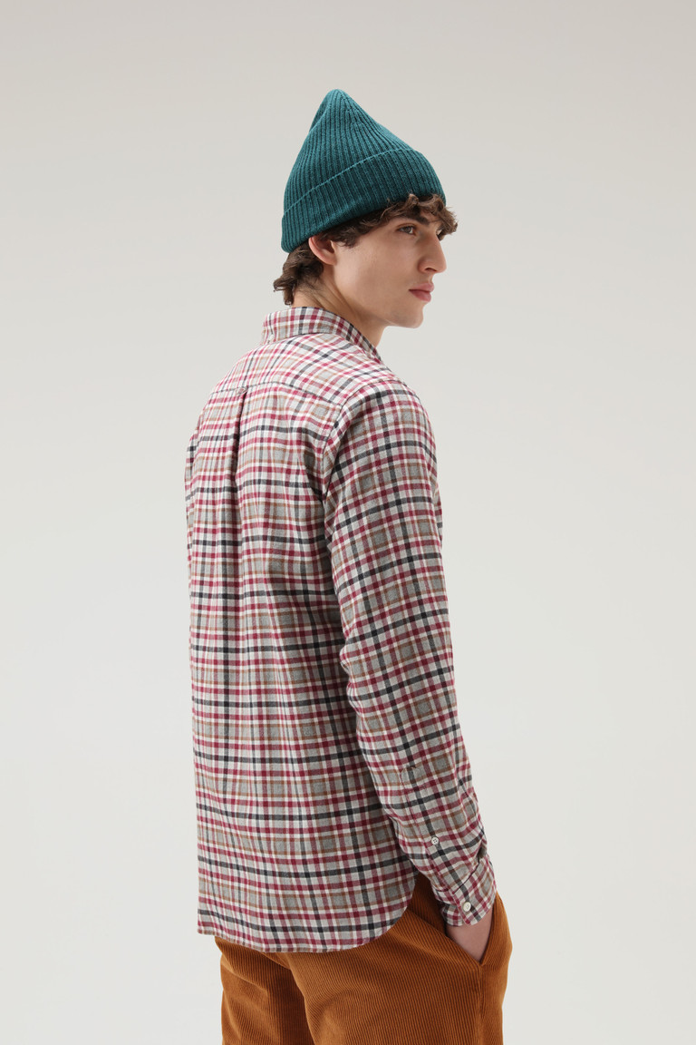 Red Woolrich Classic Cotton-Wool Check Men's Shirts | 0615834-HN