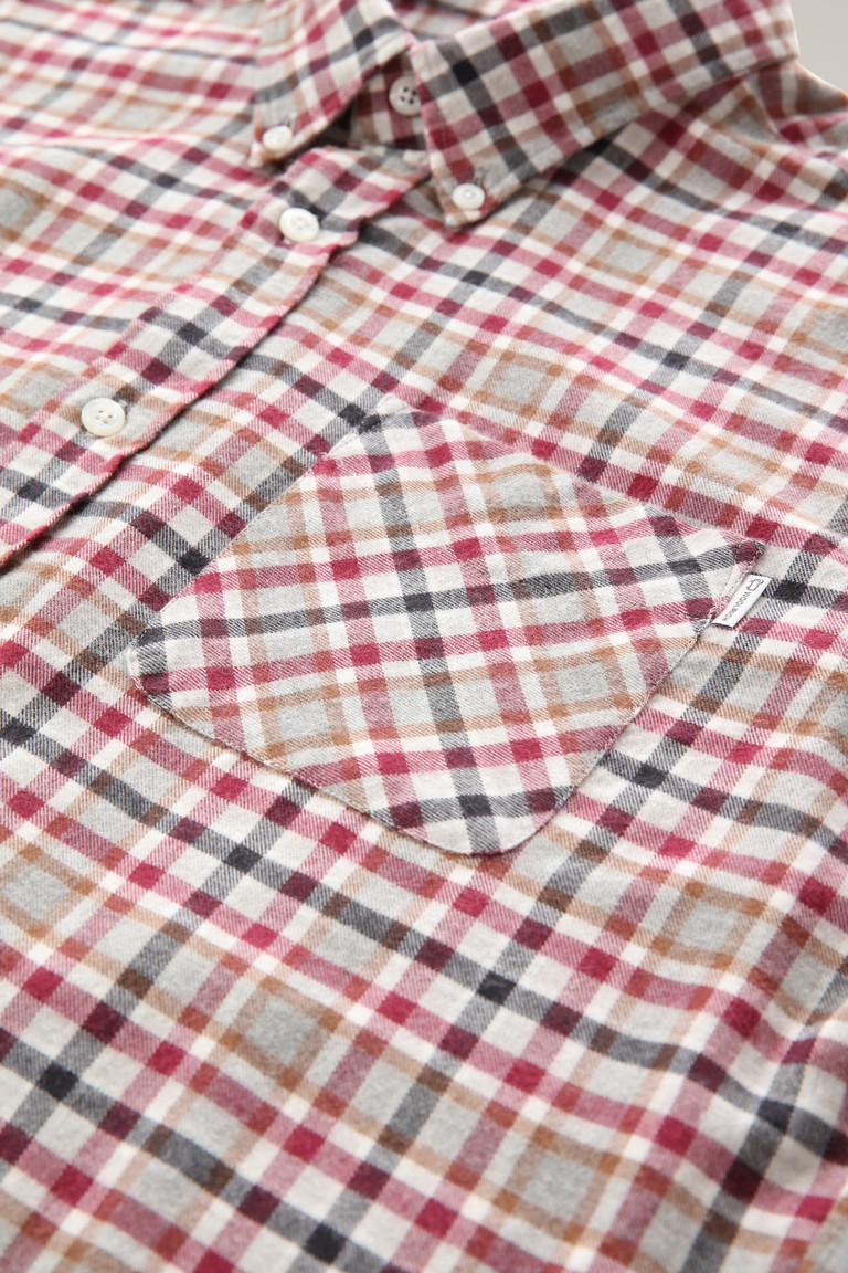 Red Woolrich Classic Cotton-Wool Check Men's Shirts | 0615834-HN