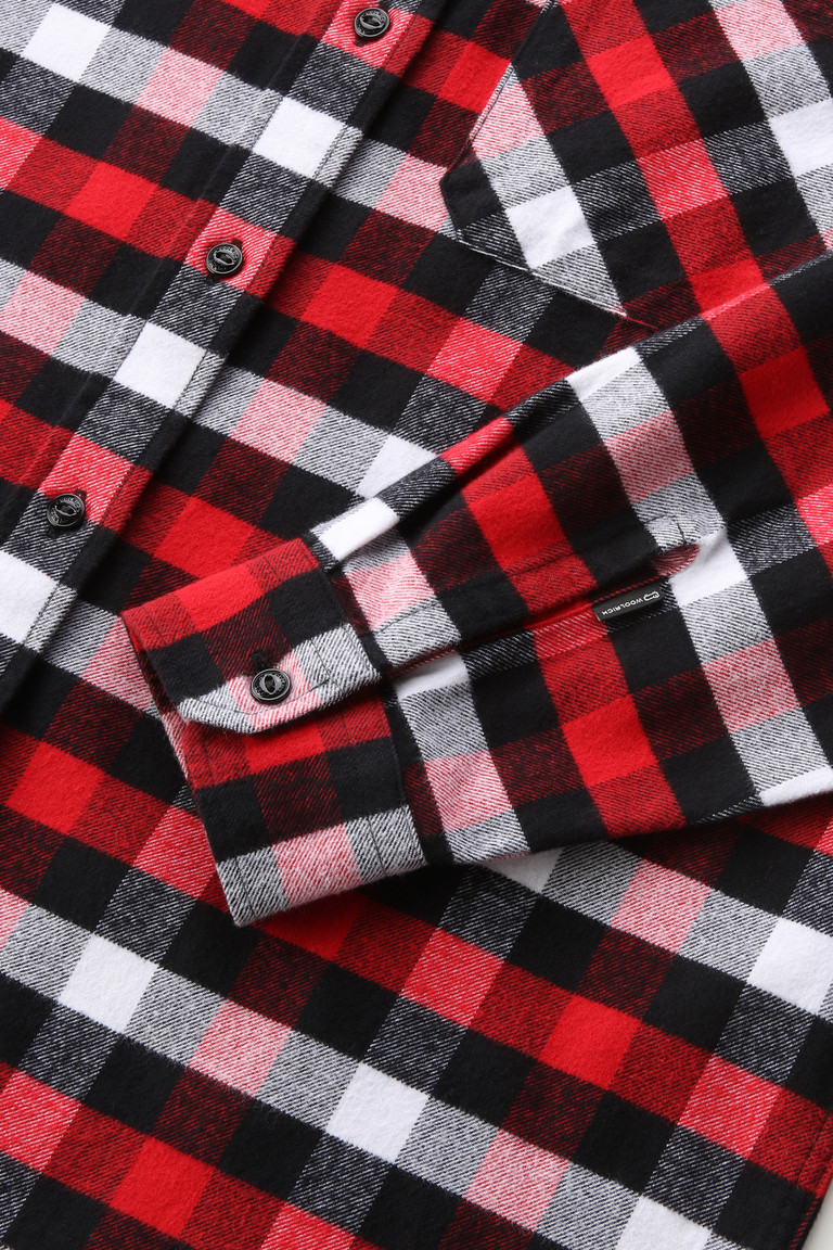 Red Woolrich Traditional Buffalo Check Flannel Women's Shirts | 5084937-MB