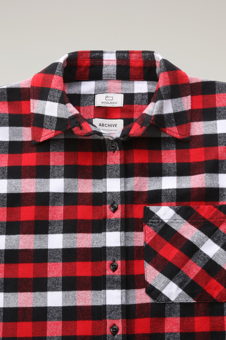 Red Woolrich Traditional Buffalo Check Flannel Women\'s Shirts | 5084937-MB