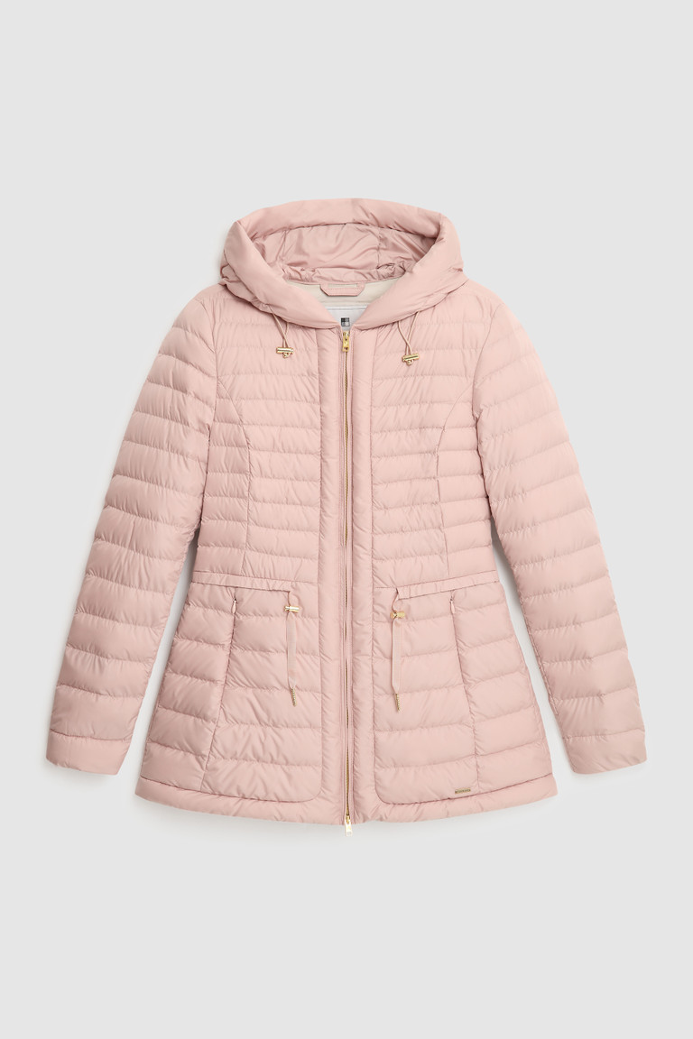 Rose Woolrich Hibiscus Hooded Women's Down Jackets | 9761532-ER