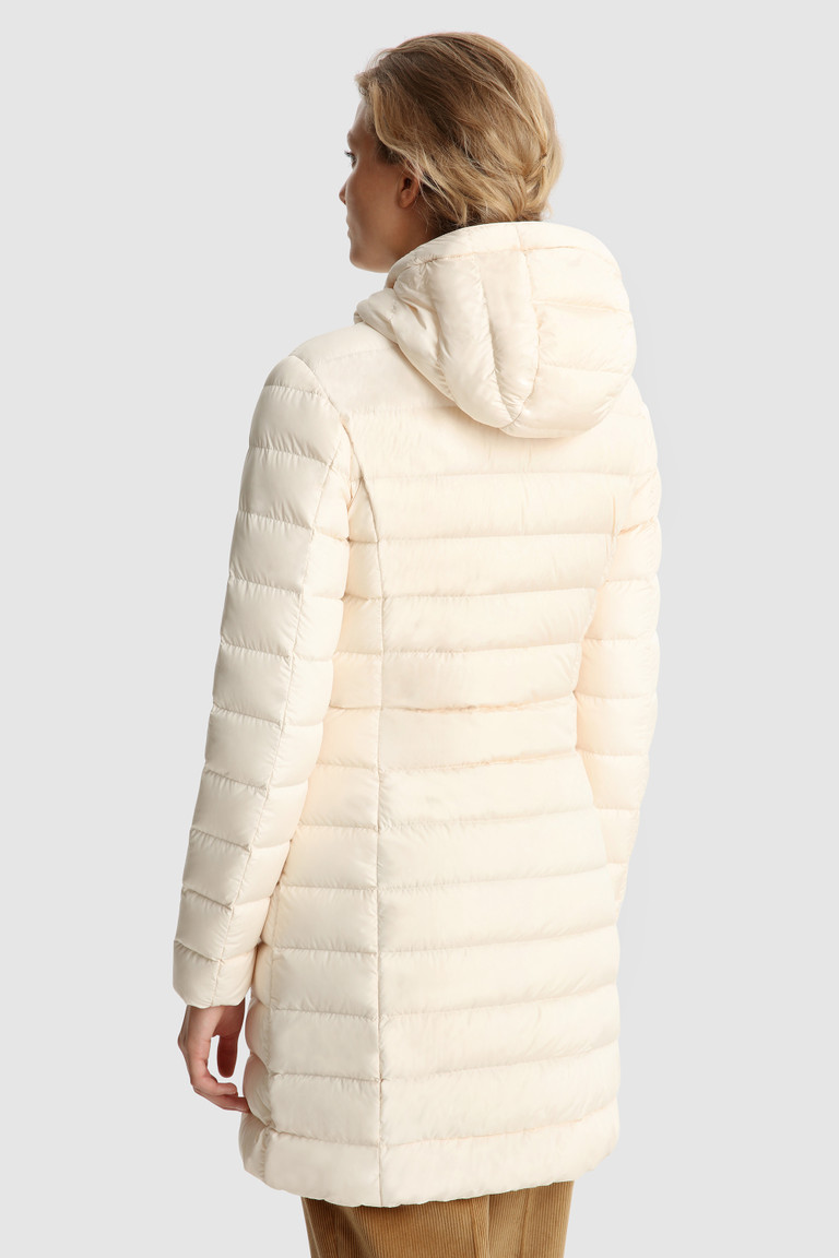 White Woolrich Ellis Quilted Long With Removable Fur Women's Down Jackets | 1459786-RL