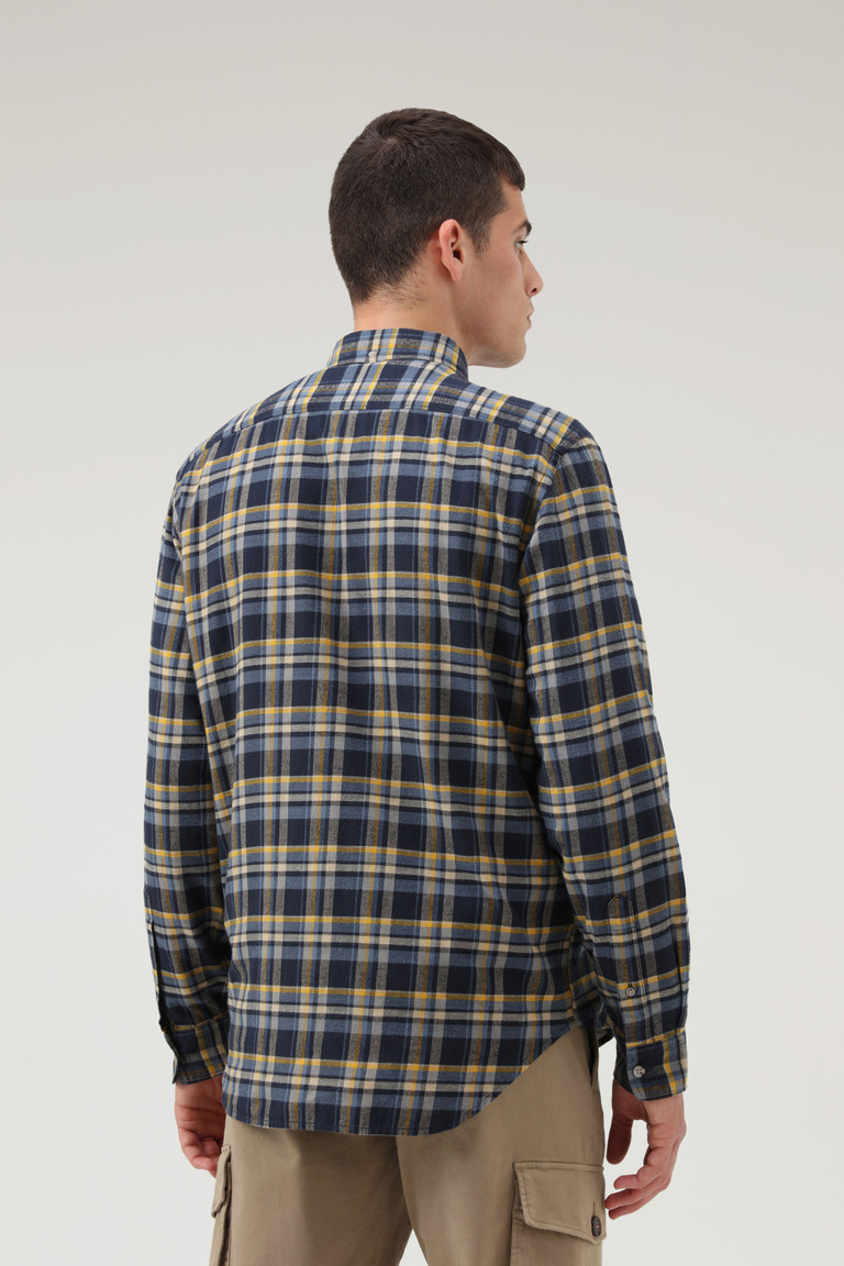 Yellow Woolrich Madras Light Flannel Men's Shirts | 8352764-JB