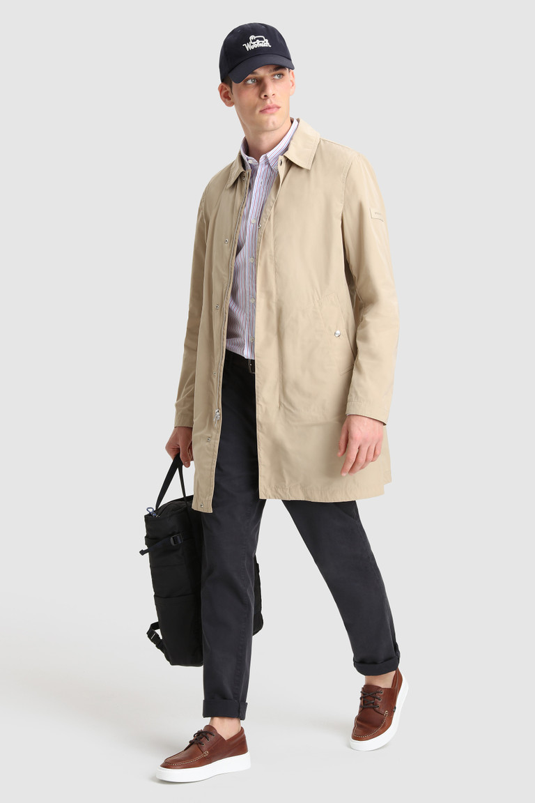 Beige Woolrich City Ultralight Men's Coats | 5346017-GA