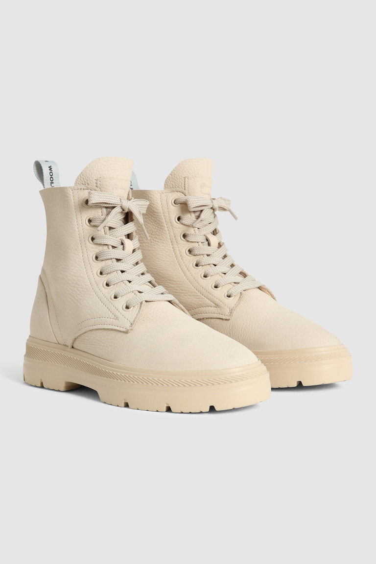 Beige Woolrich Military Summer Women's Boots | 6498053-QS