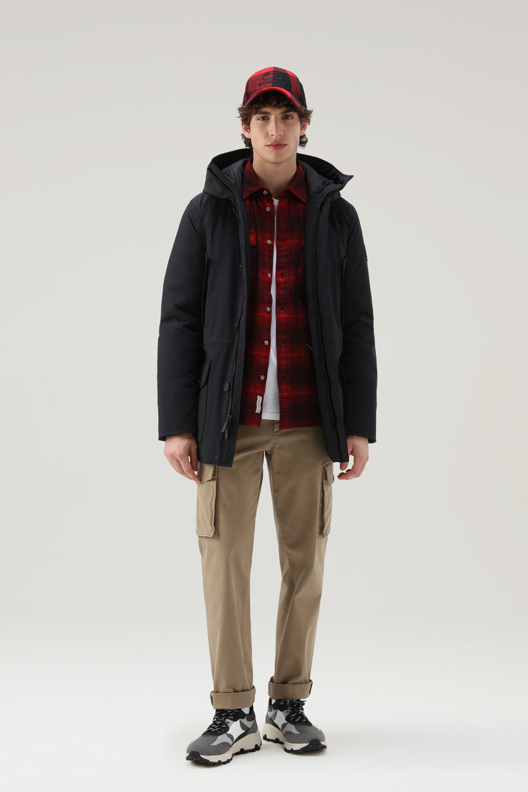 Black Woolrich Arctic Stretch Men's Parka Jackets | 0734986-AR