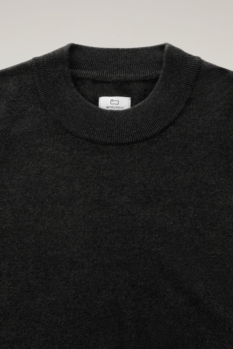 Black Woolrich Cashmere Crewneck Luxe Women's Sweaters | 0183457-BA