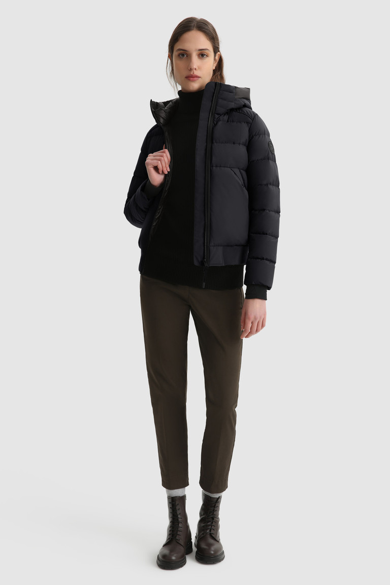 Black Woolrich Gore-Tex Infinium Tacony Bomber Women's Jackets | 5703482-PM