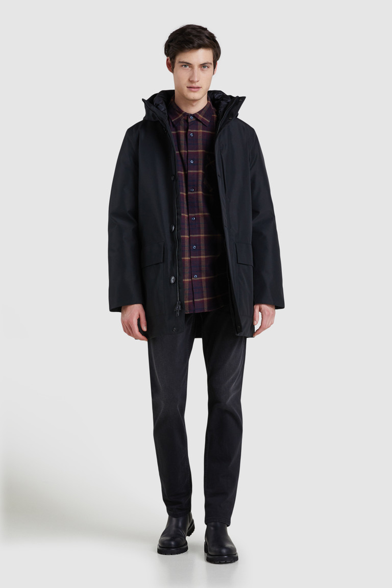 Black Woolrich Gore-Tex Urban Men's Coats | 2581347-IY