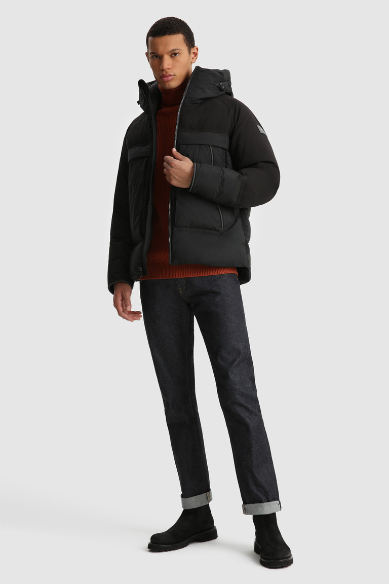 Black Woolrich Teton Padded In Ripstop Cotton Men's Jackets | 2307416-UC