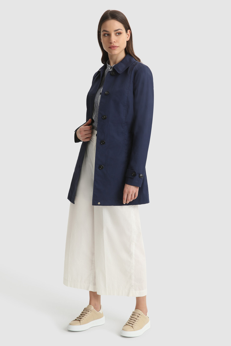 Blue Woolrich Jessamine Belted Trench Women's Coats | 5903721-XY