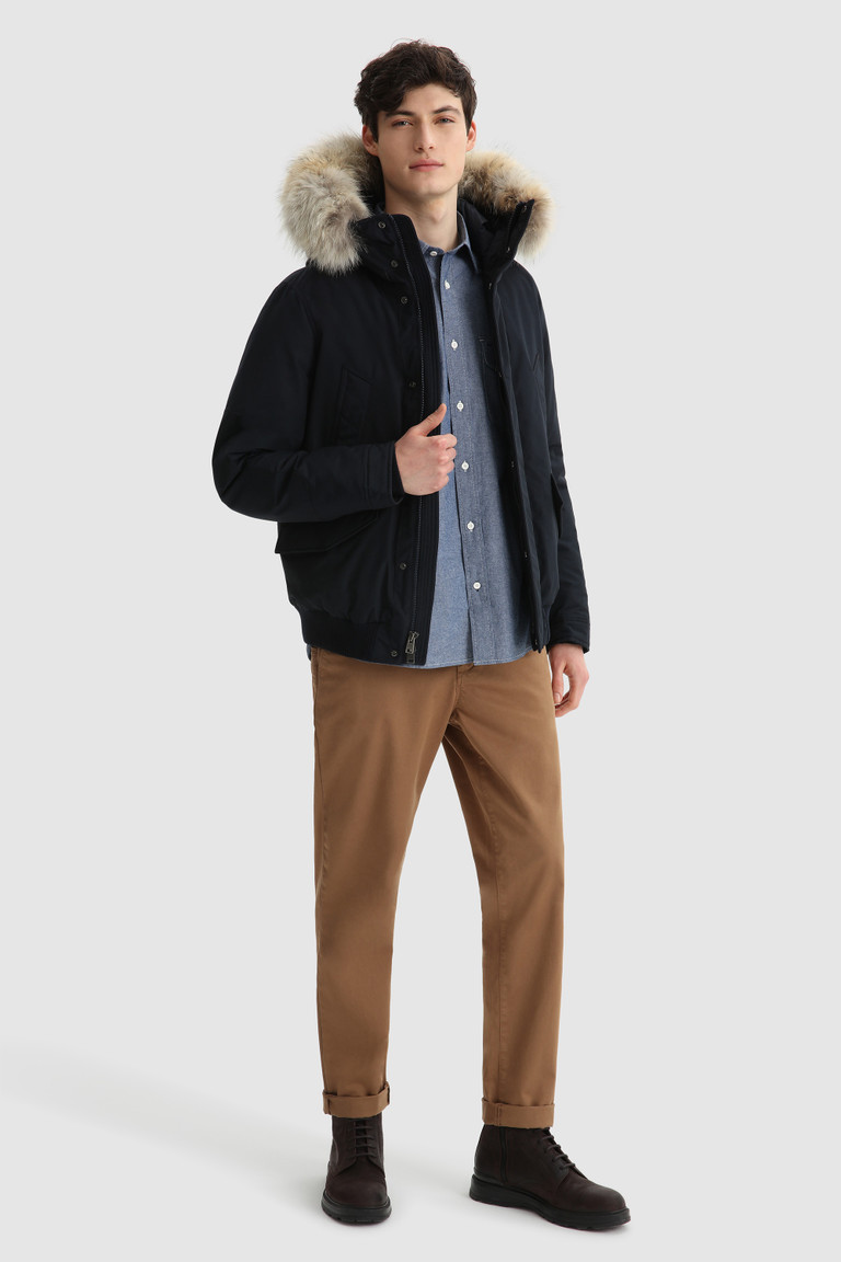 Blue Woolrich Polar With Removable Fur Men's Jackets | 5102849-EJ