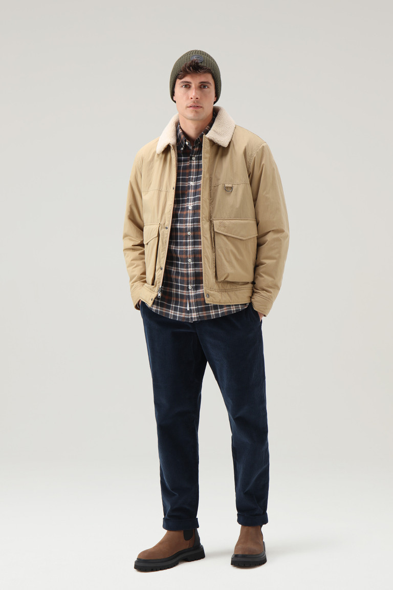 Brown Woolrich Classic Cotton-Wool Check Men's Shirts | 8496201-KR