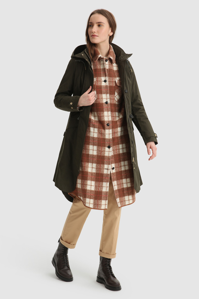 Brown Woolrich Gentry Long Overwith Belt Women's Coats | 3570198-GQ