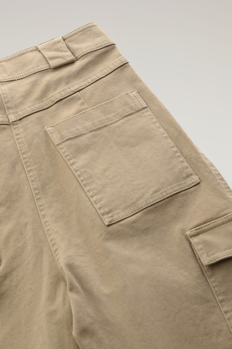 Gold Khaki Woolrich Cotton Twill Cargo Women's Pants | 7381592-AQ