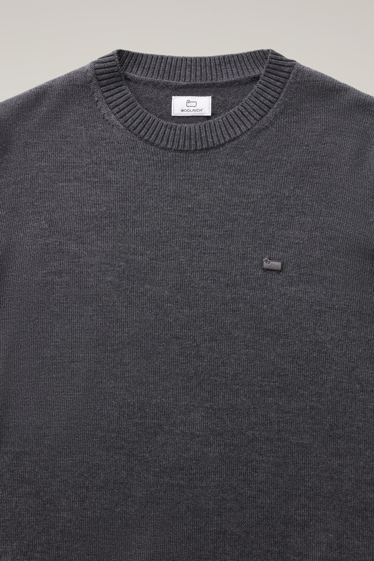 Grey Woolrich Classic Crewneck Men's Knitwear | 6305819-FH