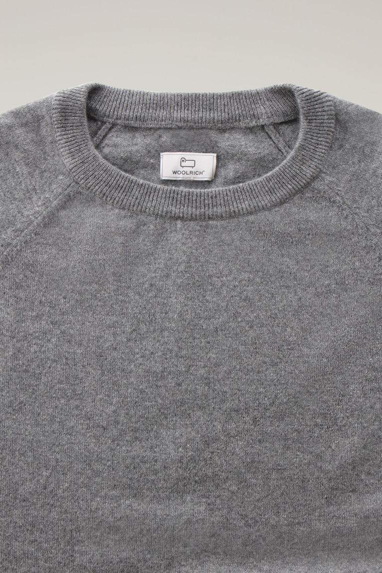 Grey Woolrich Luxe Crewneck In Pure Cashmere Men's T Shirts | 2853974-WP