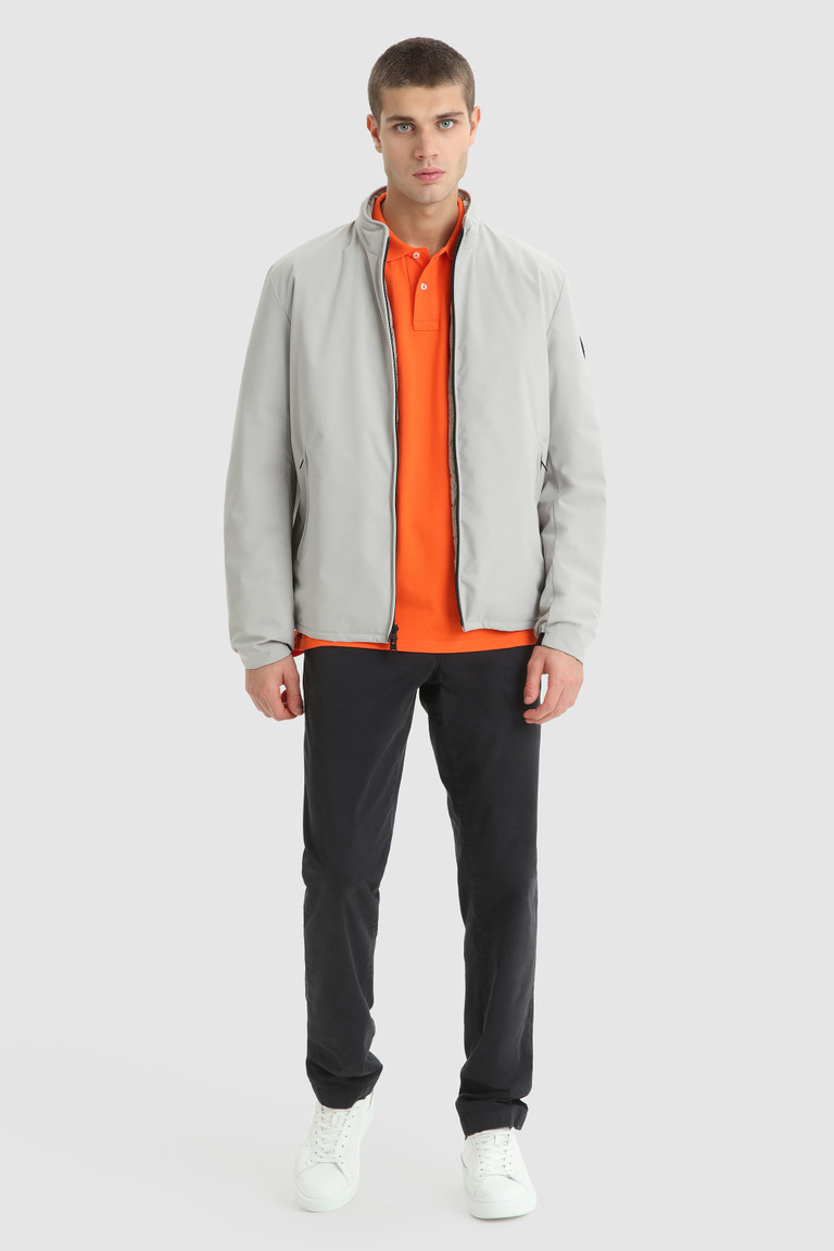 Grey Woolrich Two-Layer Padded Sailing Bomber Men's Jackets | 9812635-FY