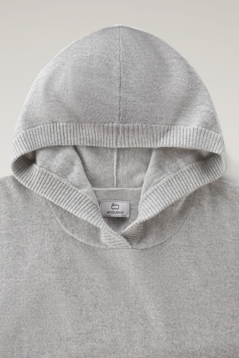 Grey Woolrich Wool And Cashmere Blend Hooded Women's Sweaters | 2873561-FL