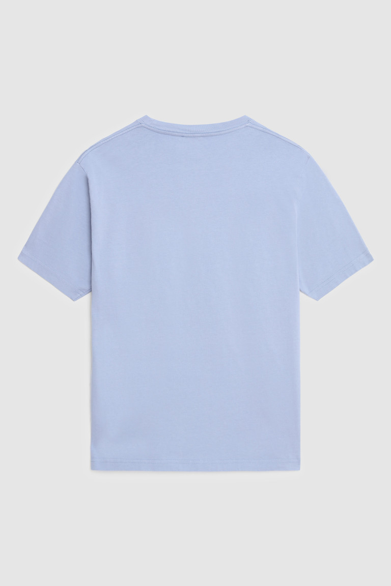 Light Azure Woolrich Manifesto Men's T Shirts | 8360497-KD