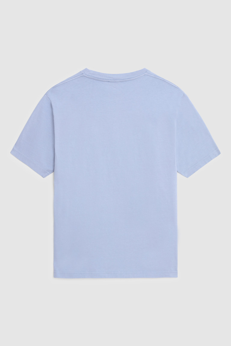 Light Azure Woolrich Sheep Panorama Men's T Shirts | 1362459-OJ