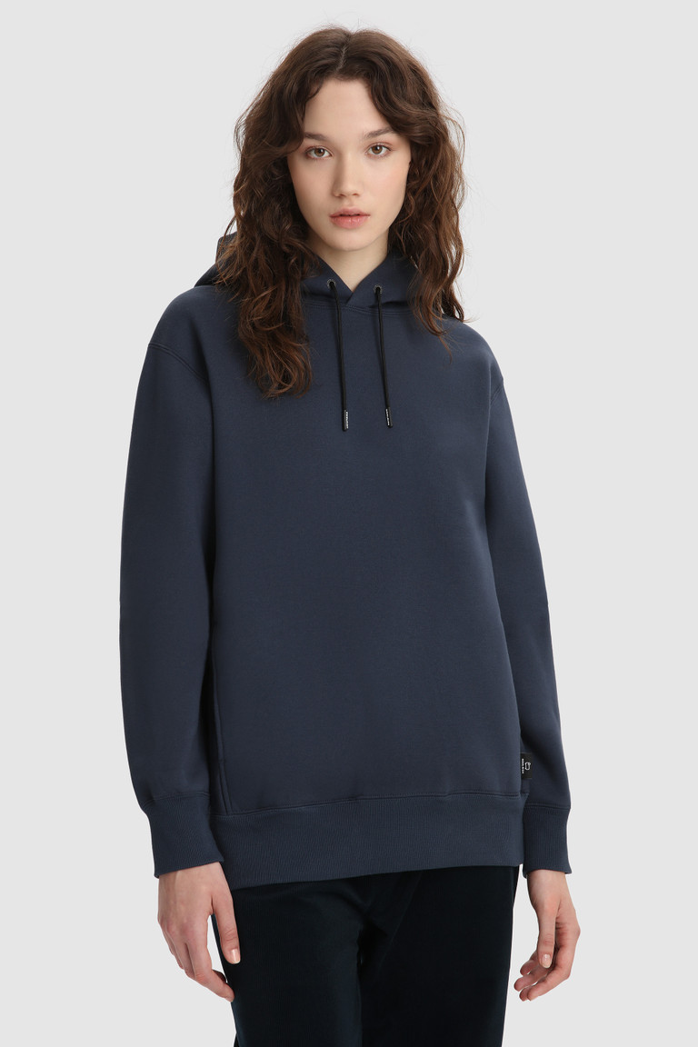 Navy Woolrich Karl Karl Hoodie Men's Sweatshirts | 3784529-YT