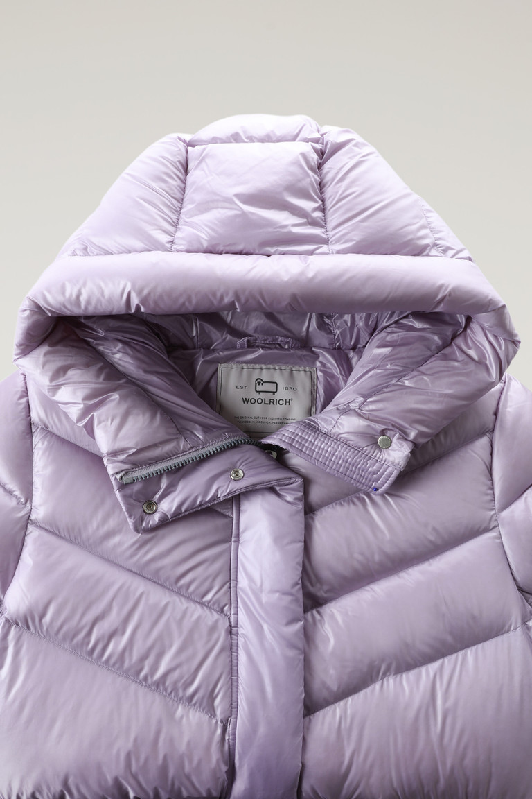 Purple Woolrich Aliquippa Silky Long With A Drawstring Waist Women's Down Jackets | 4981052-HP